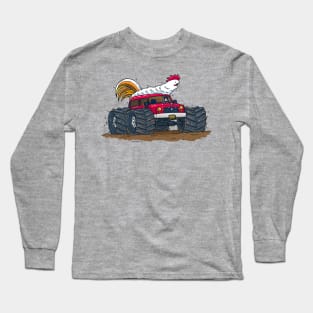 Monster Truck Chicken Long Sleeve T-Shirt